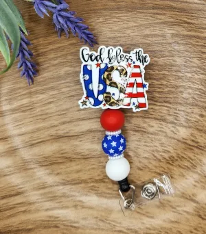 Badge Reel-God Bless the USA PP004