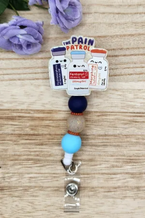 Badge Reel-Pain Patrol (Pearl Glitter) NP068
