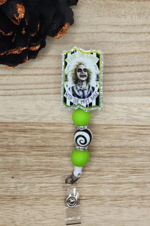 Badge Reel-You're the Ghost with the Most Babe (Silver Glitter) CM017