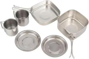 Balacoo 1 Set Portable Camping Cookware Set Outdoor Cooking Gear Lightweight and Easy to Clean for Backpacking and Picnics