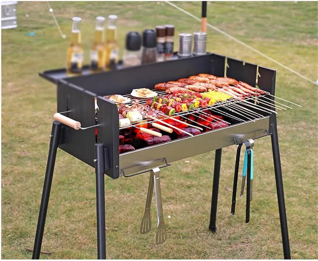 Barbecue Rack Outdoor Charcoal Folding Barbecue Rack Stainless Steel Barbecue Stove