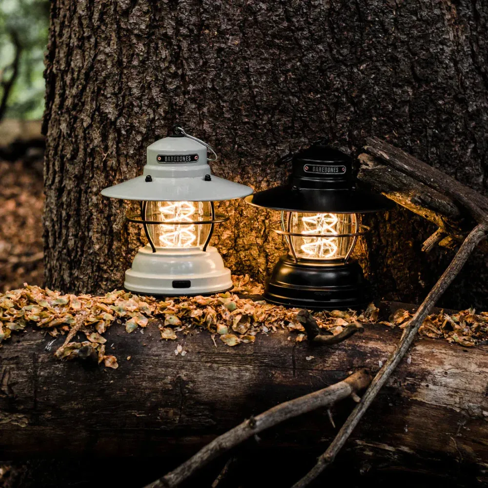 Barebones Outpost Lantern - Vintage White
