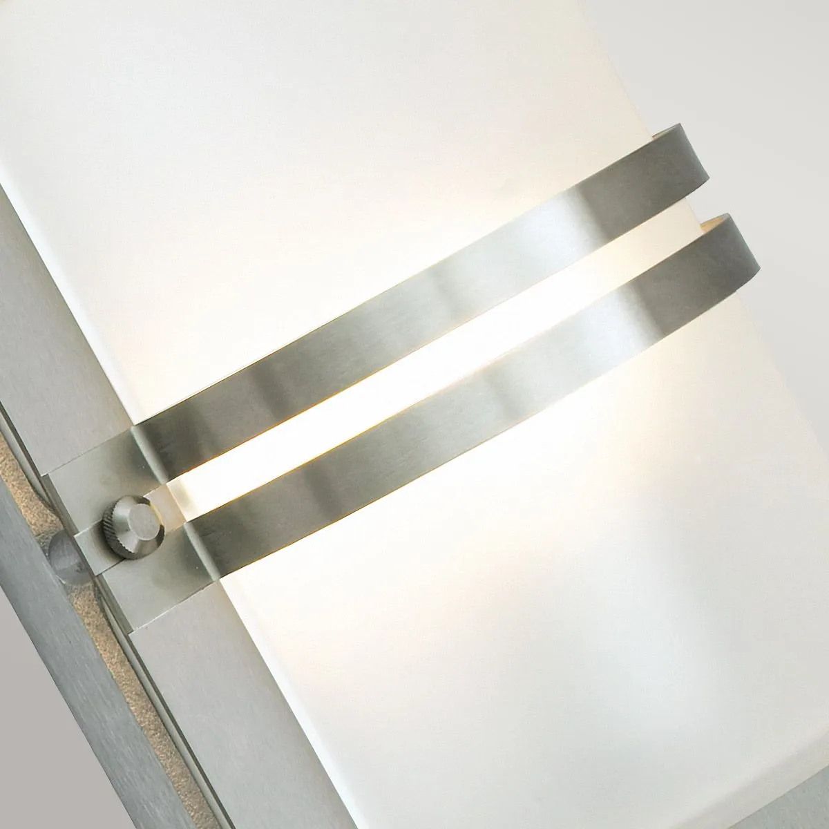 Basel 1 Light Wall Lantern - Stainless Steel With Frosted Glass | Stainless Steel