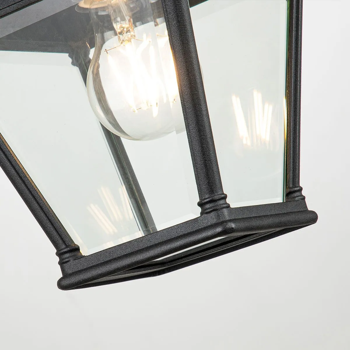Bayview 1 Light Medium Wall Lantern | Black