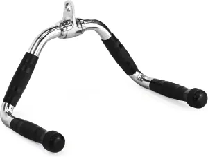 Bells of Steel Multipurpose Bar LAT Pull Down Attachment Close Grip, Cable Attachments for Gym Machines with Carabiners, 25mm Diameter