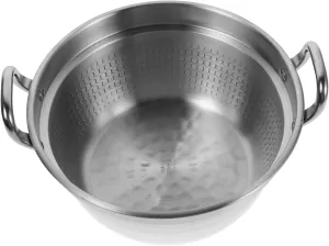 BESPORTBLE Stainless Steel Double Handle Camping Pot Ramen Cookware Set Fast Heating Noodle Pot Versatile for Soup Pasta Korean Soup