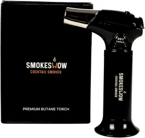 Blow Butane Cooking Torch, Lighter with Safety Lock and Adjustable Flame for BBQ, Baking, Brulee, DIY, Creme and Deserts | Viewing window for accurate fuel filling | Butane Gas not included
