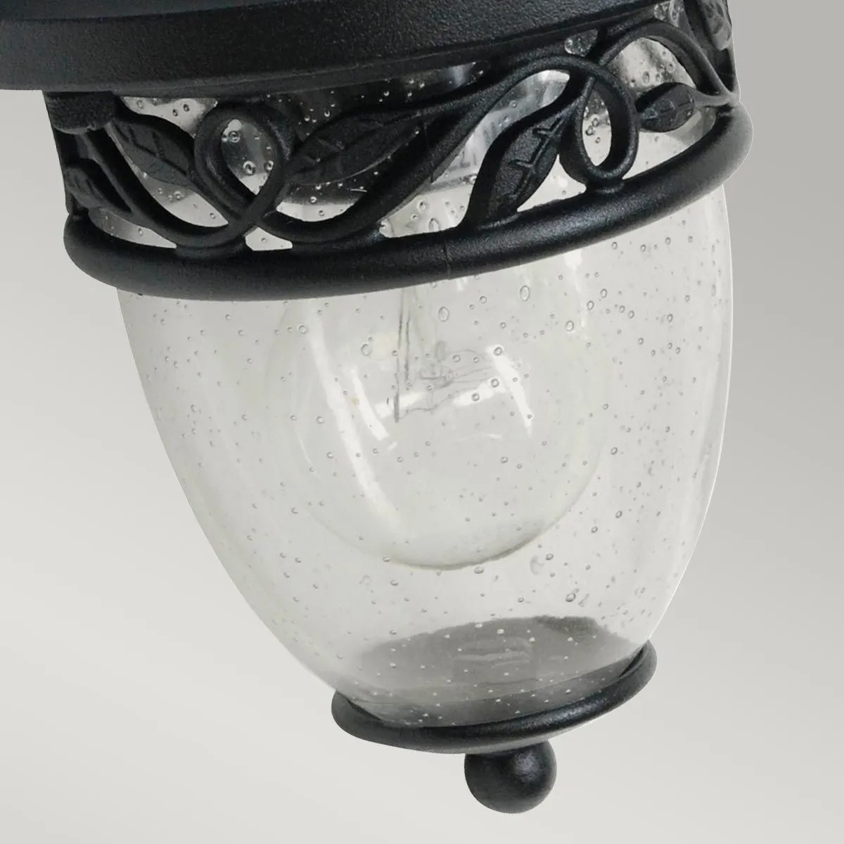 Burford 1 Light Wall Lantern | Black