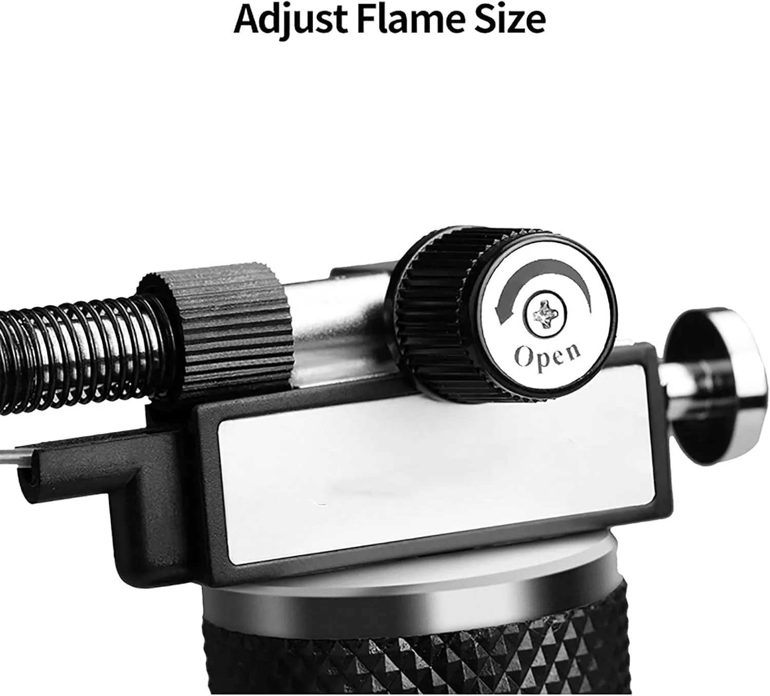 Butane Lighter Large Torch Firepower Adjustable Lockable Gas Refillable Windproof Lighter Jet Flame for Cigar Kitchen BBQ Camping