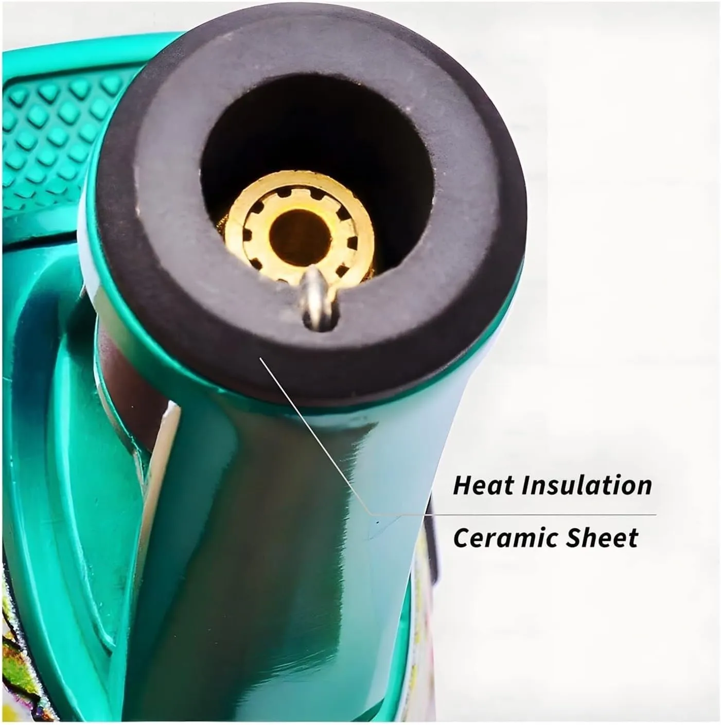 Butane refillable Transparent Windproof Lighter, blowtorch Lighter, refillable igniter with Continuous Flame Lock, Adjustable Flame Intensity(Color 1)