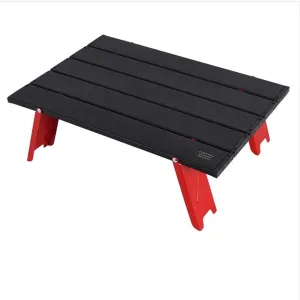 Camp Table Camping Mini Portable Foldable Table for Outdoor Picnic Barbecue Tours Tableware Ultra Light Folding Computer Bed Aluminum Desk