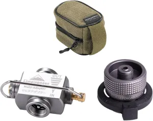 Camping Butane Gas Refill Adapter Z11/Z15 with Little Canvas Storage Bag