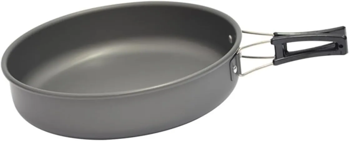 Camping Cookware Portable Outdoor Cooking Pot 2-3 Person Cooking Pan Aluminum Material Non-Stick Frying Pot for Hiking Picnic