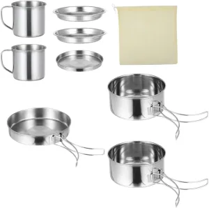 Camping Cookware Set Frying Pan Outdoor Cooking Pot Camping Pots and Pans Water Jug Bowl