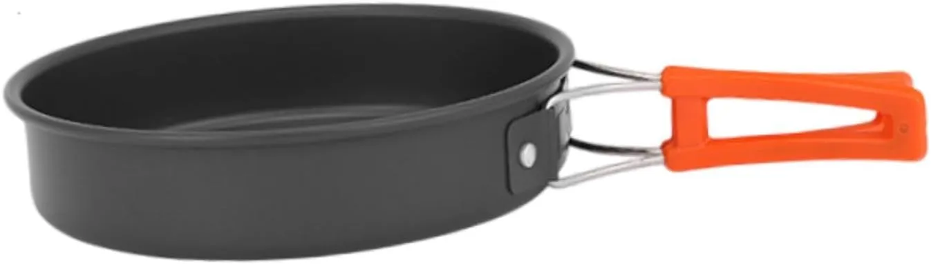Camping Frying Pan Cooking Pot Lightweight Versatile Egg Pan Easy Clean Camping Skillet Cookware for Travel Outdoor Kitchen, S