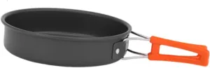 Camping Frying Pan Cookware Folding Handle Egg Omelette Pan Camping Skillet Cooking Pot for Picnic Travel Backpacking Outdoor, L