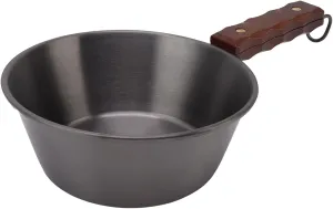 Camping Frying Pan, Portable Camping Cookware for Hiking (Black)