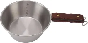 Camping Frying Pan, Portable Camping Cookware for Hiking (Silver)