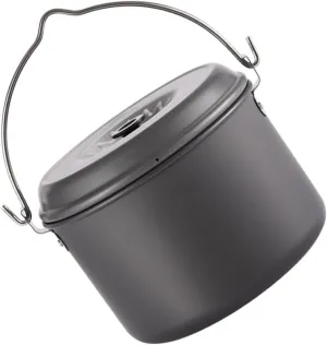 Camping Pot 4-6 Person Picnic Pot Folding Handle Cook Kit Outdoor Cooking