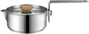Camping Pot Cooking Pot Cooking Equipment with Lid Cover Stockpot Camping Cookware for Camping Enthusiasts Beach Travel Trips