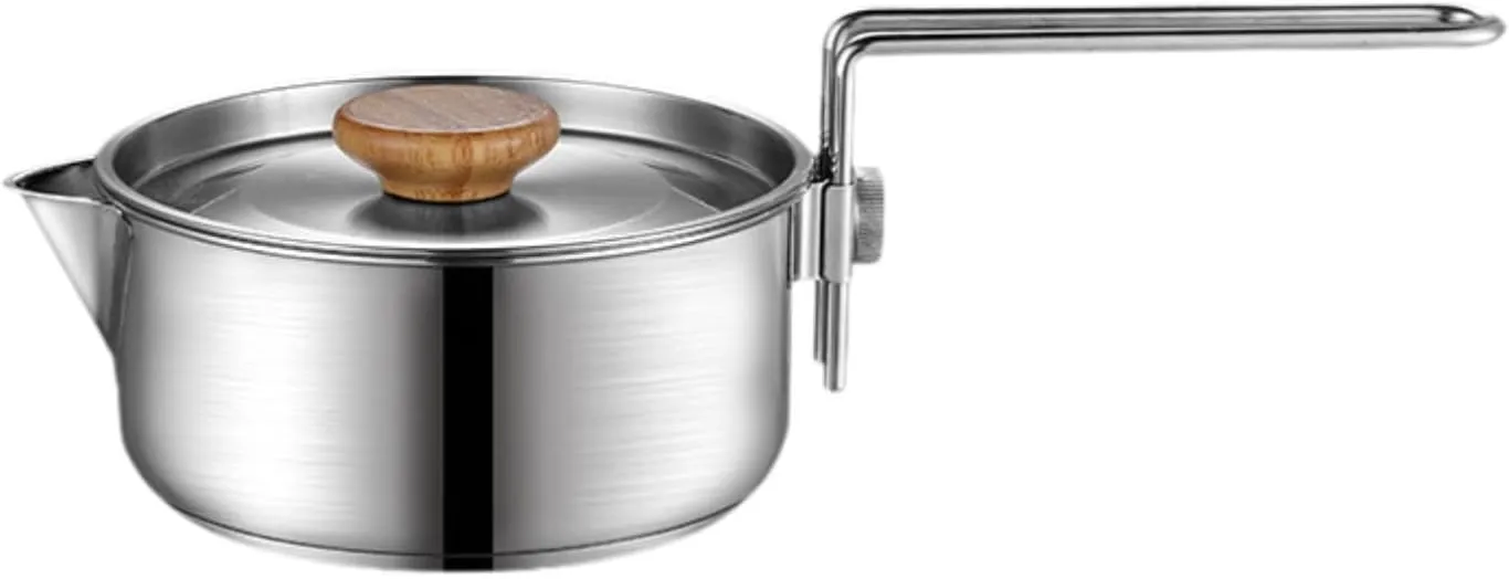 Camping Pot Cooking Pot Cooking Equipment with Lid Cover Stockpot Camping Cookware for Camping Enthusiasts Beach Travel Trips