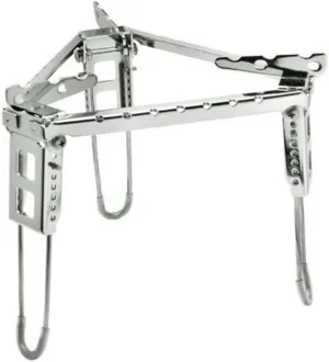 Camping Stove Stand Tripod Camping Pot Stand Stainless Steel Gas Canister Stand Picnic Outdoor Cookware Stand Folding BBQ Bracket Camping Equipment