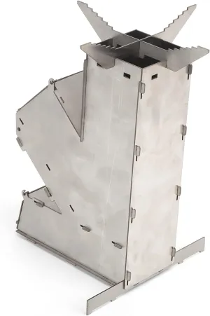 Camping Stove, Wood Stove with High Performance Portable Stainless Steel Small Wood Stove for Outdoor Camping