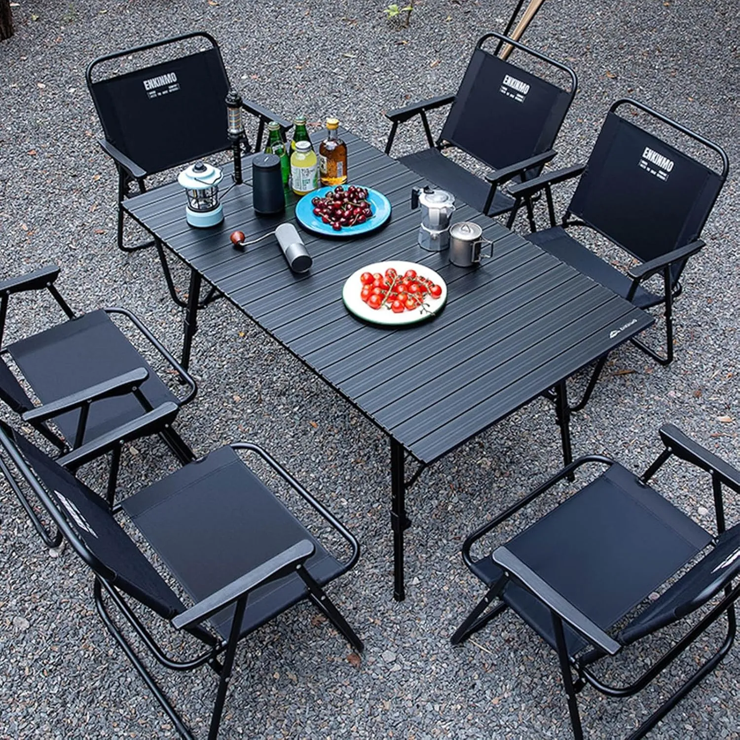 Camping Tables That Fold Up Lightweight, Adjustable Height Aluminum Folding Table, Roll Up Camping Table for Outdoor Camp Picnic Beach RV Backyards Kitchen BBQ(A,90cm/35in)