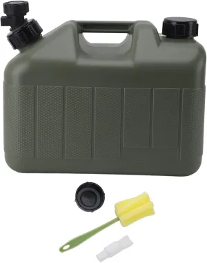Camping Water Container Large Capacity Portable Green Water Storage Jug with Faucet for Camping Trip
