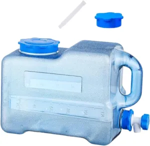Camping Water Container Water Carrier Large Capacity Water Tank with Faucet Water Storage Jug for Driving Emergency Fishing