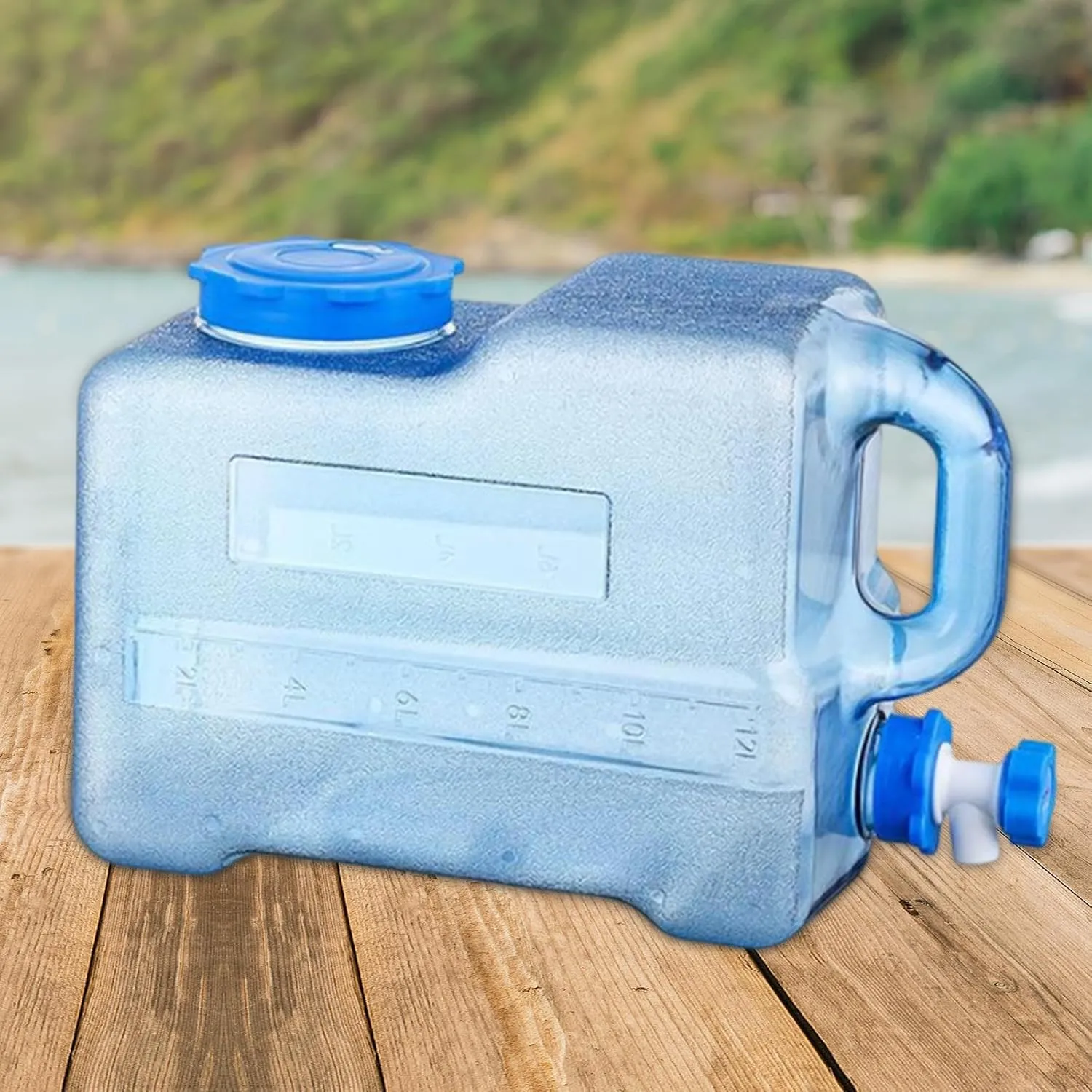 Camping Water Container Water Carrier Large Capacity Water Tank with Faucet Water Storage Jug for Driving Emergency Fishing