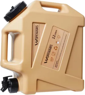 Canteens Water Container with Spigot with 3.2 Gallon (12L) Portable No Leakage for Camping,Vehicle, Car, Hiking, Hurricane Supplies
