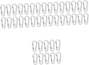 Carabiner Snap Hooks Heavy Duty Picture Hanging Wire Handbag Chain Key Lanyard Chain Anchor S Hooks S