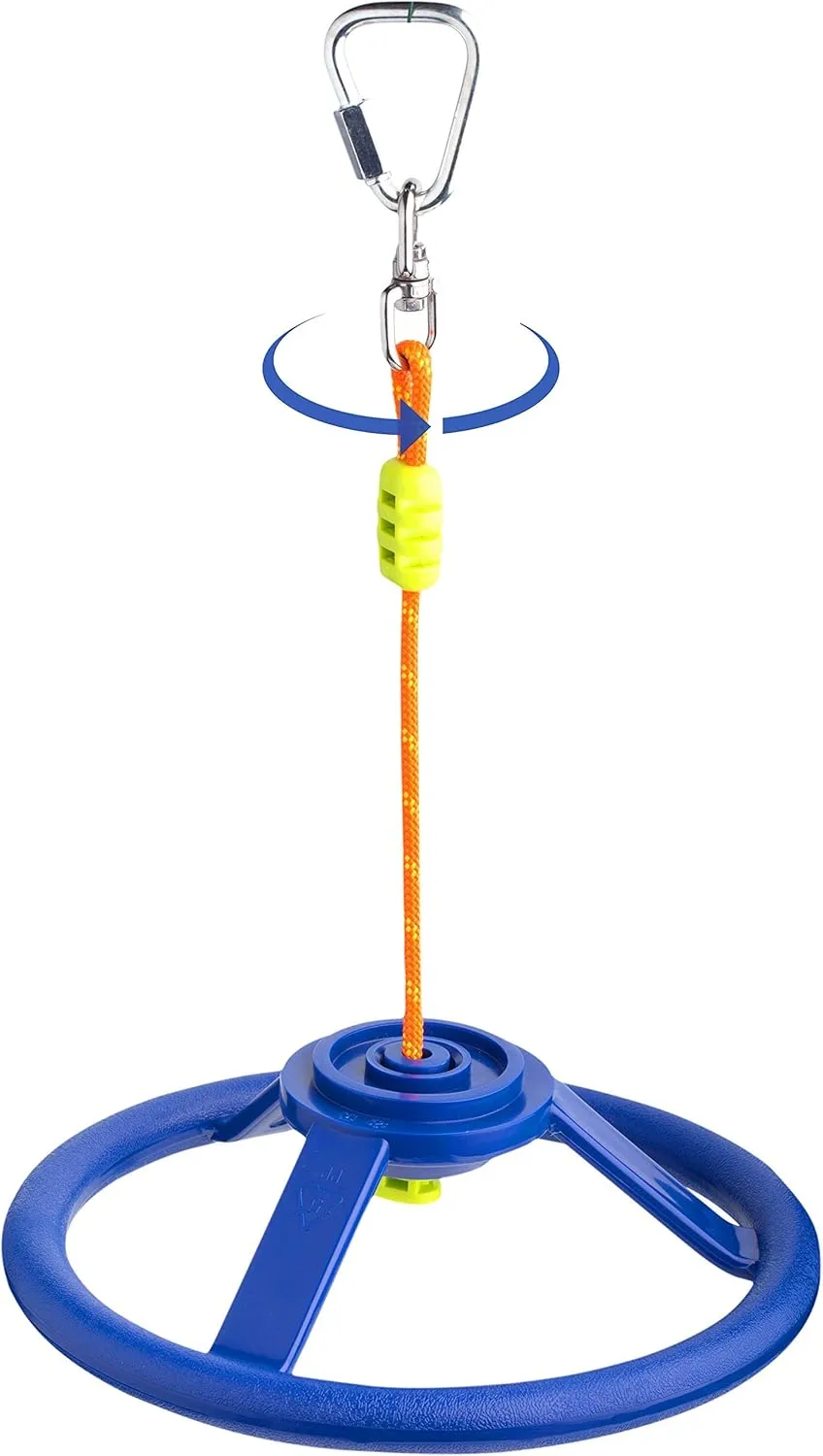 Cateam Spinner Wheel for Ninja Slackline with 360 Degrees Rotating Joint and Obstacle Course Carabiner - 360 Degrees Rotating Accessory