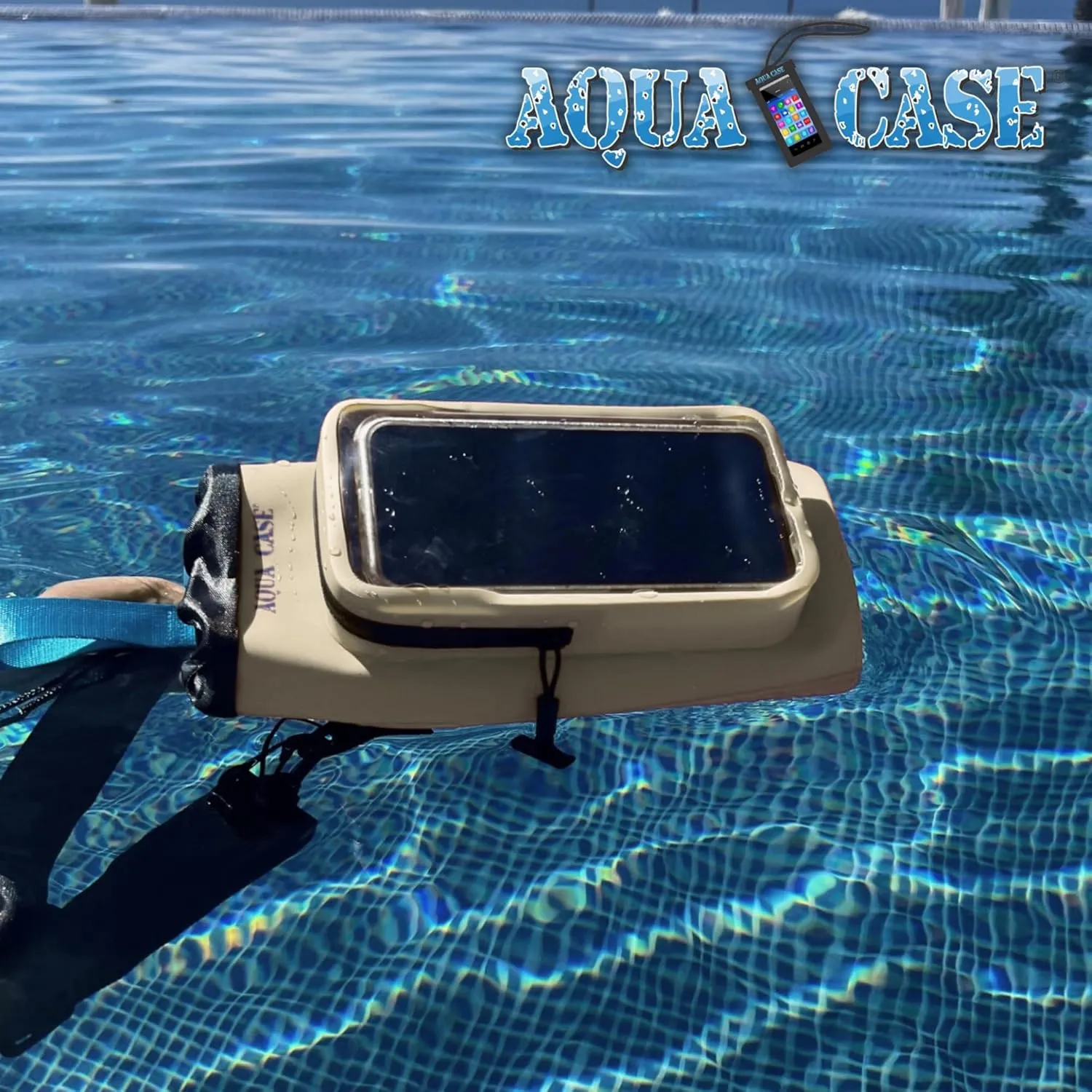 Cell Phone & Water Bottle Crossbody Grey Bag 100% Waterproof Floating Dry Bag Protection for Your Mobile Device During All Water Sports | Sling Carrier for Up to 34oz Travel Tumbler