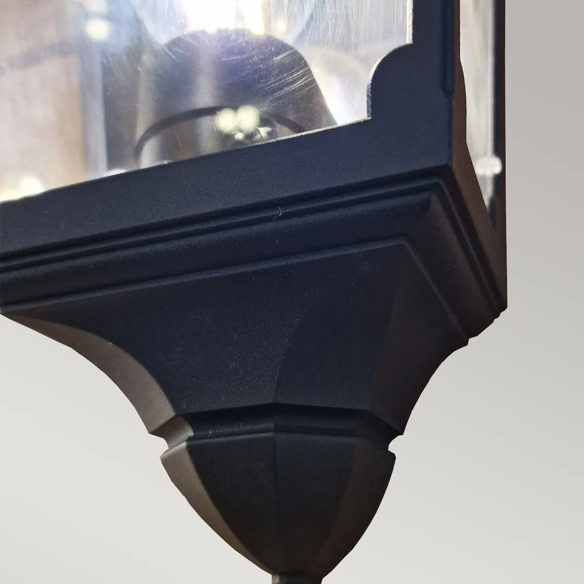 Chapel 1 Light Half Lantern | Black