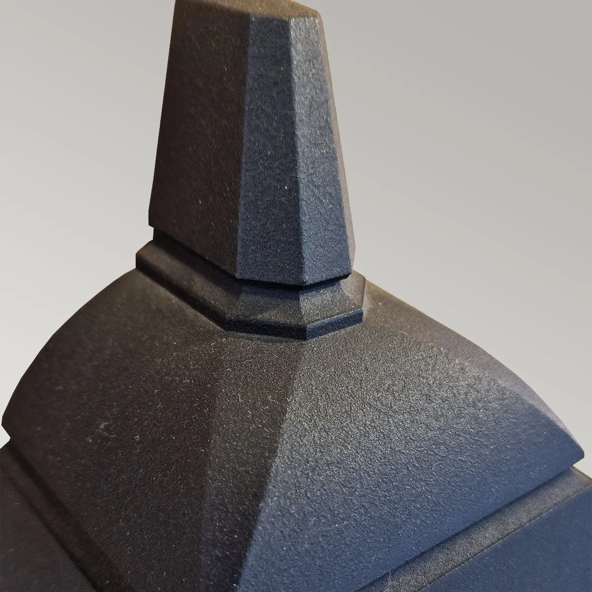 Chapel 1 Light Half Lantern | Black