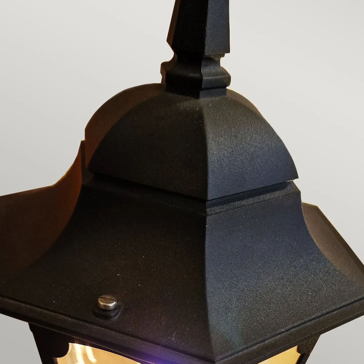 Chapel 1 Light Pedestal Lantern | Black