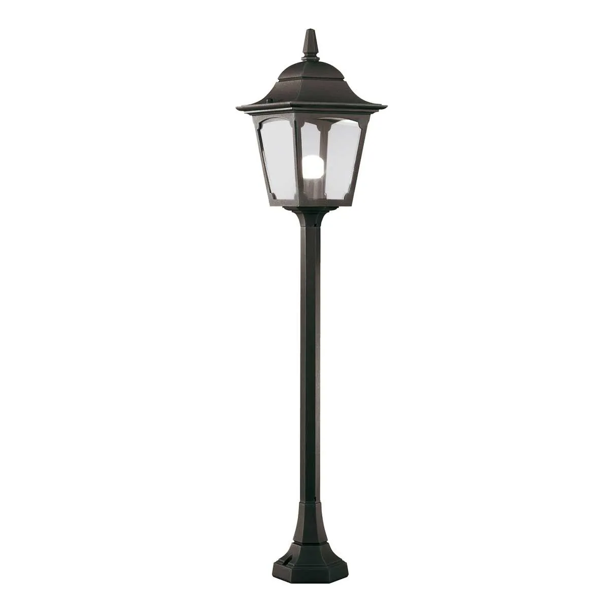 Chapel 1 Light Pillar Lantern | Black