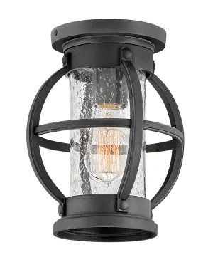 Chatham LED Outdoor Ceiling Mount in Museum Black