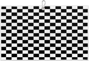 Checkboard Golf Towel with Heavy Duty Carabiner Ultra Absorbent Quick Dry Perfect for Cleaning Clubs Balls Gear Essential Golf Accessory for Men Women Kids
