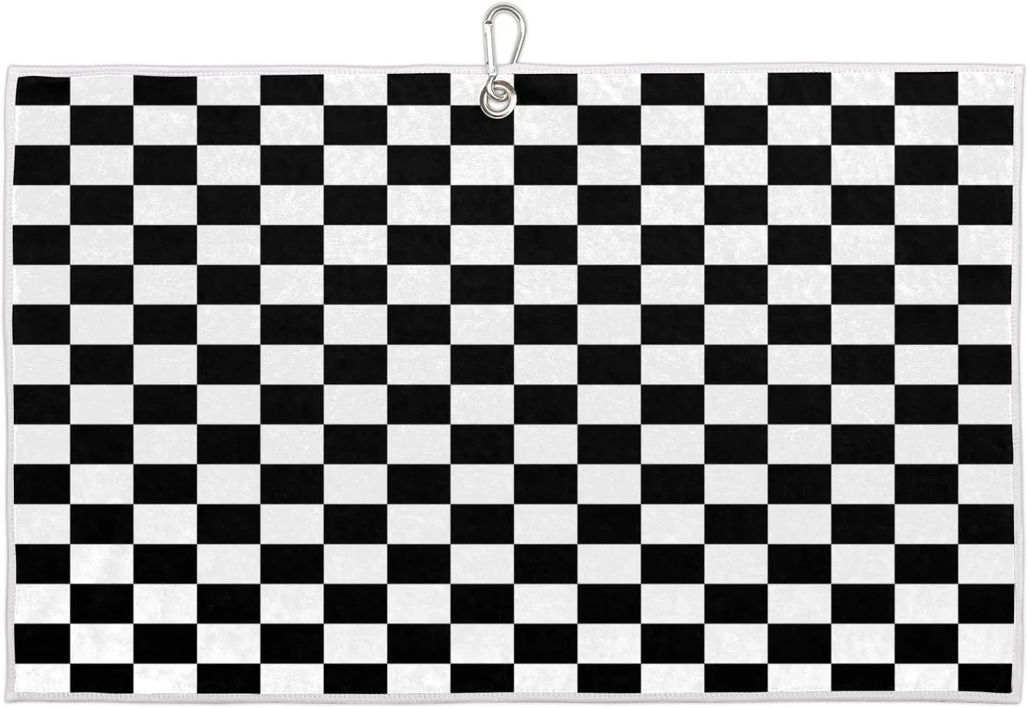 Checkboard Golf Towel with Heavy Duty Carabiner Ultra Absorbent Quick Dry Perfect for Cleaning Clubs Balls Gear Essential Golf Accessory for Men Women Kids