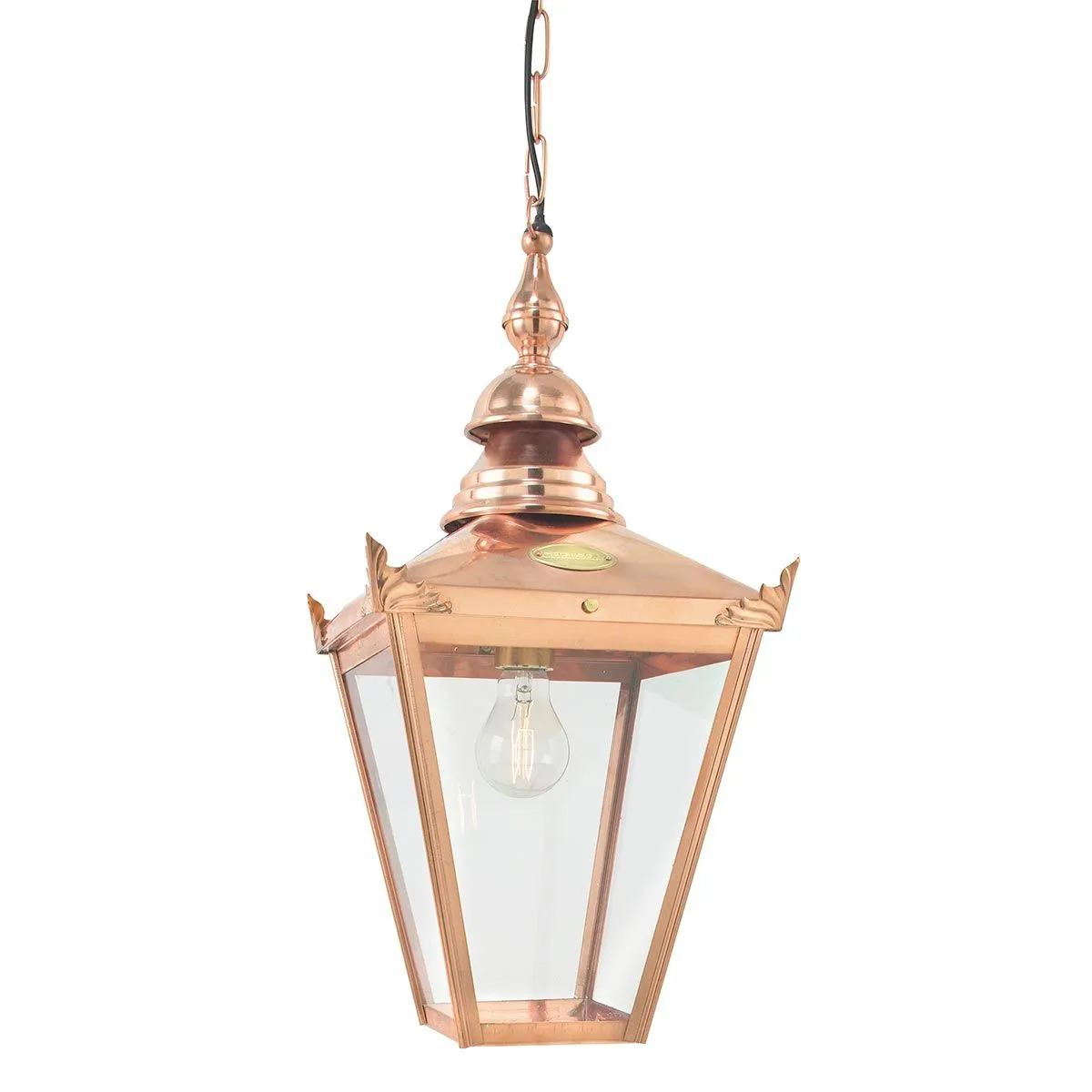 Chelsea 1 Light Chain Lantern | Copper