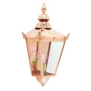 Chelsea 1 Light Half Lantern | Copper