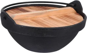 Ciieeo Camping Pot Hiking Cookware Picnic Cookware Outdoor Hanging Pot Cast Iron Stewing Chicken Porridge