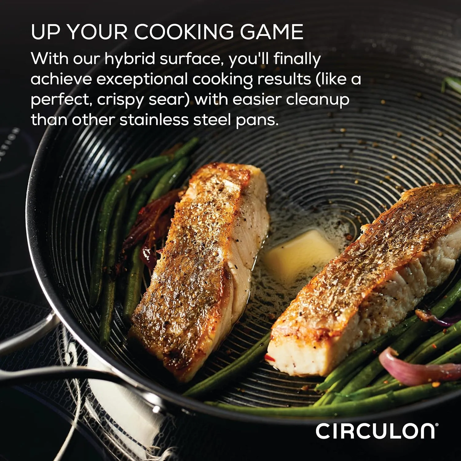 Circulon Clad Stainless Steel Cookware/Pots and Pans and Utensil Set with Hybrid SteelShield and Nonstick Technology, 11 Piece - Silver