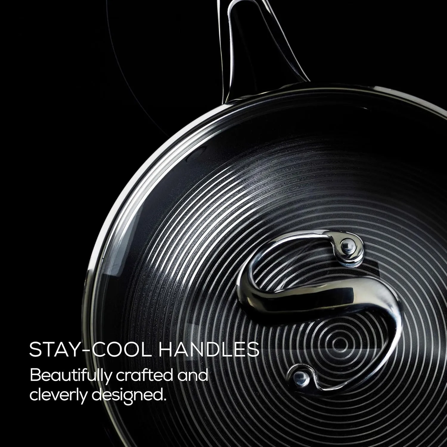 Circulon - S Series - SteelShield - Induction 3 Piece Saucepan Set- 16/18/20cm - Non stick - Dishwasher Safe - Stay Cool Handles and glass lids