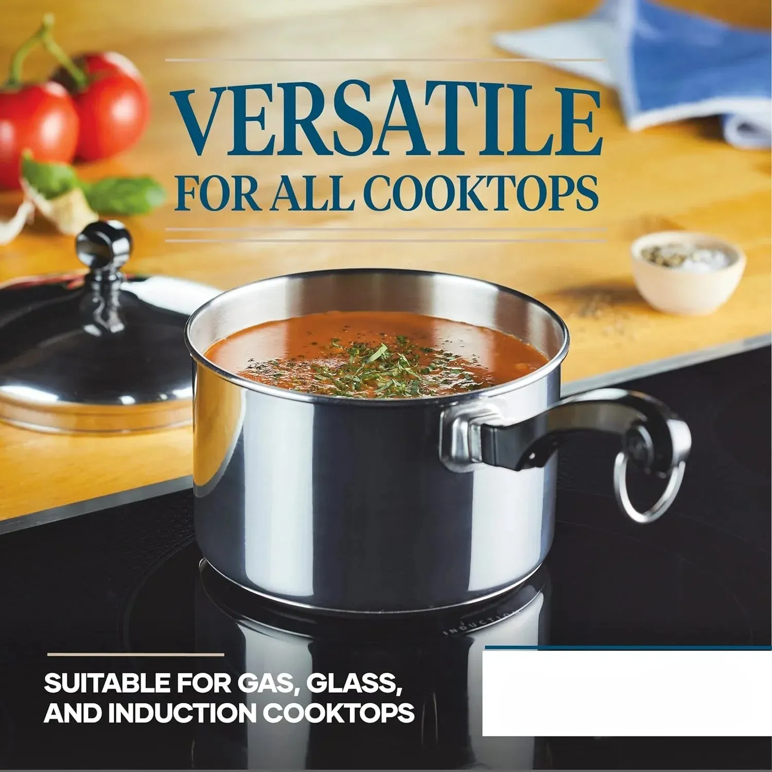 Classic Stainless Steel Cookware 15-Piece Set