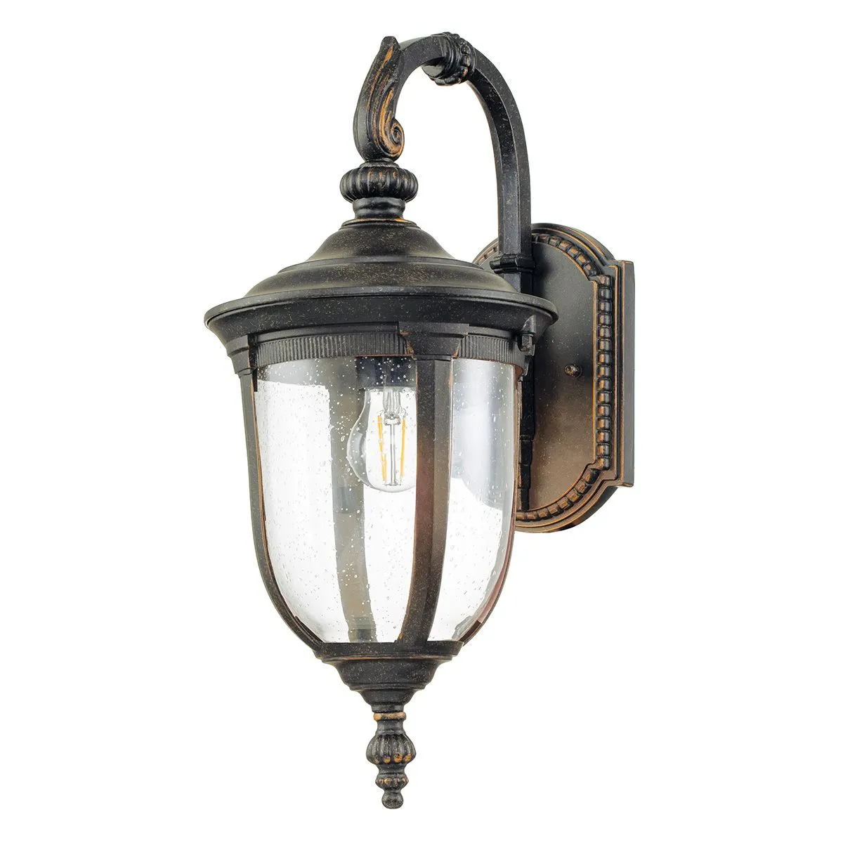 Cleveland 1 Light Medium Wall Lantern | Weathered Bronze