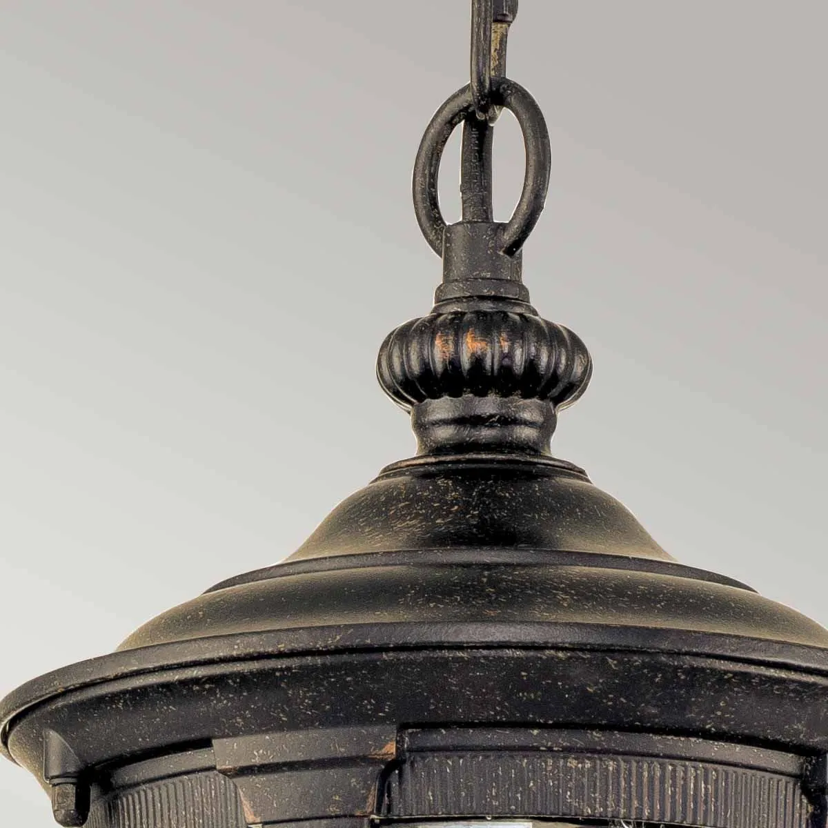 Cleveland 1 Light Small Chain Lantern | Weathered Bronze